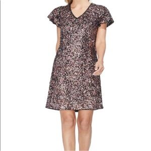 Vince Camuto sequin short Sleeve Dress